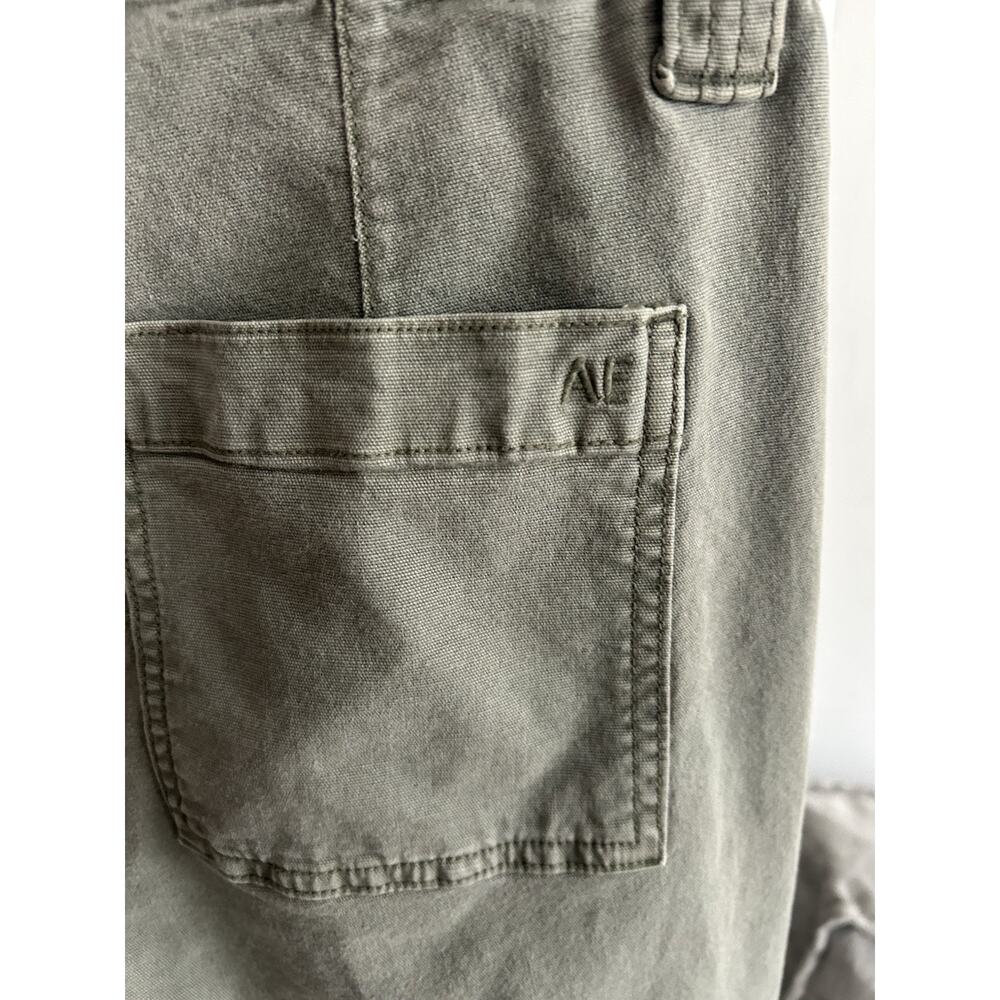American Eagle Women's Green Cargo Pants 90 S Grunge Sz 6 Utility Boho Stretch - Picture 6 of 12